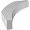 Ekena Millwork 4-in. W x 20-in. D x 26-in. H Thorton Architectural Grade PVC Knee Brace BRCP04X20X26THR - alternate 2